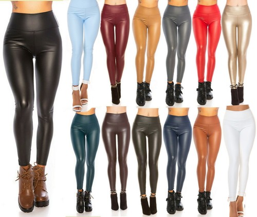 Damen wetlook lederlook thermo - wetlook,