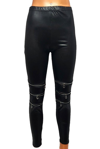 Leggings treggings schwarz - leggings,
