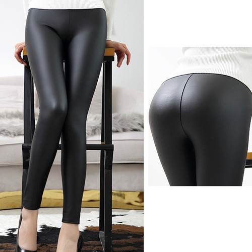 Damen leder optik - damen, leggins