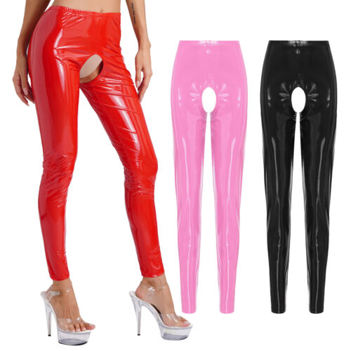 Damen wetlook leggings - damen,