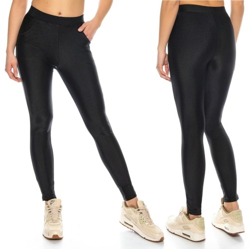 Sexy damen glanz leggings - glanz,