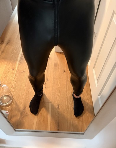 Wet look erotik leggins - wet,