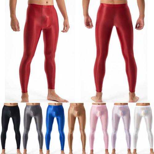 Herren satin glänzend wetlook - glänzend,