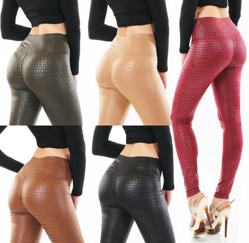 Damen leggings hose reptil wet - leggings,